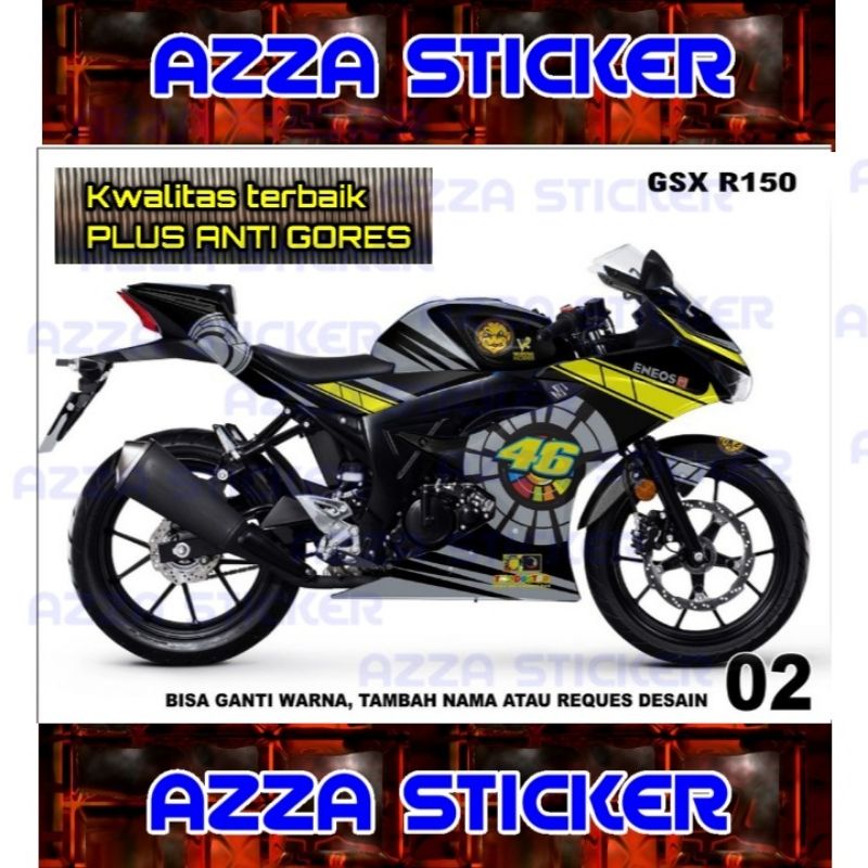 Stiker Dekal Gsx R150 Striping Motor Gsx R150 Full Sticker Decal Gsx R150 Full Stiker Gsx R150 Dekal