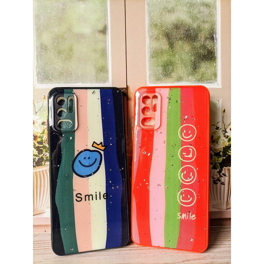 Case Hp Softcase Handphone Casing Soft Case Glitter Rainbow Pelangi Xiaomi Redmi Note 10 Pro Karakter