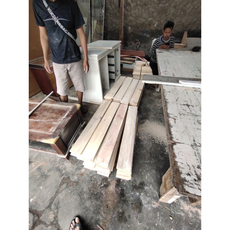 kayu kaso jati Belanda amplas berbagai ukuran