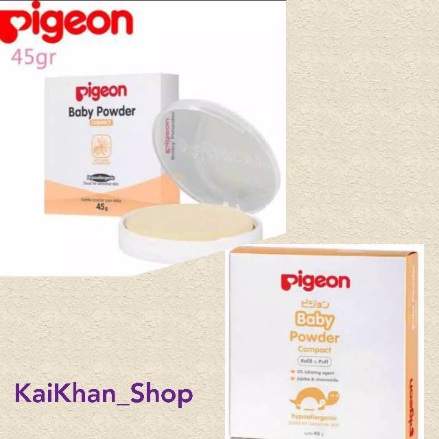 Pigeon Bedak Padat Bayi Baby Powder Cake Chamomile White - 45gram