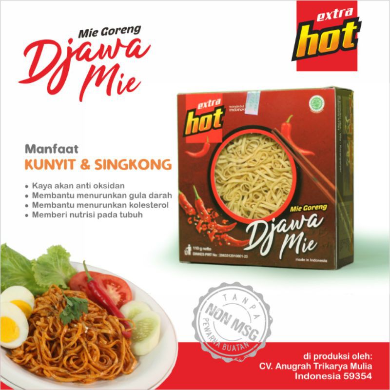 djawa mie mie goreng mie sehat varian HOT