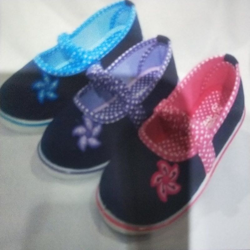 CUCI GUDANG - GALLETTI PRINCESS 22-29 SEPATU ANAK PEREMPUAN SLIP ON CANTIK ELEGAN MOTIF BUNGA