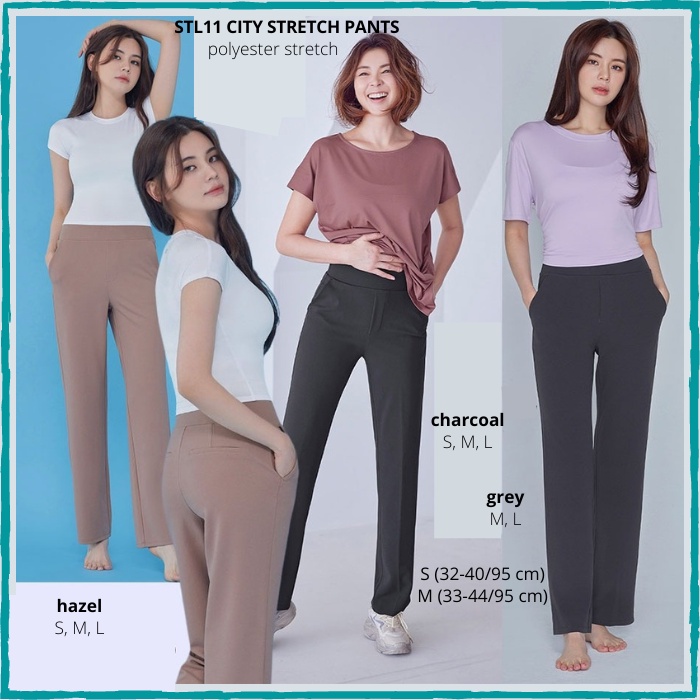 Celana Training Wanita Murah STL11 City Stretch Pants 6 Warna