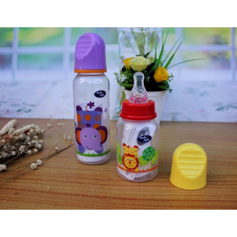 Baby Safe Dot Bayi Botol Susu Reguler Feeding Bottle Kekinian Motif Karakter Lucu BPA Free Babysafe 