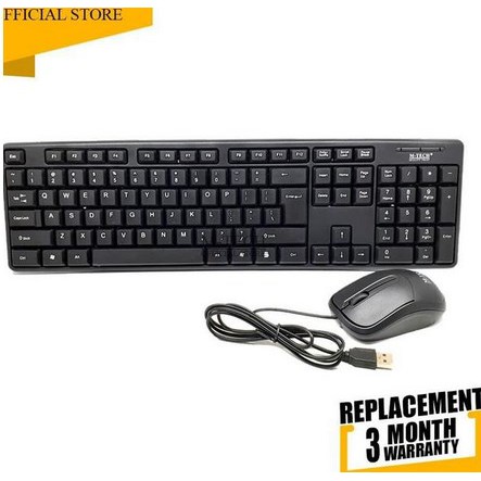 ITSTORE Keyboard Mouse USB Mtech PC Laptop komputer M Tec M-Tech STK -05 STK05 Bundle Paket murah