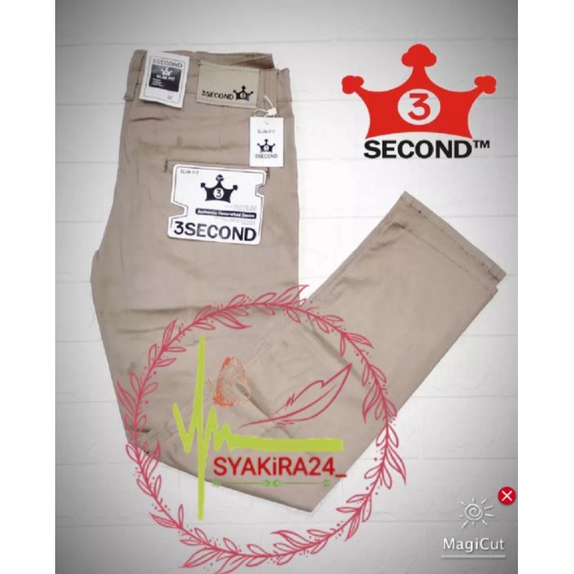 PAKET USAHA 3SECOND CHINO PANJANG isi 6psc