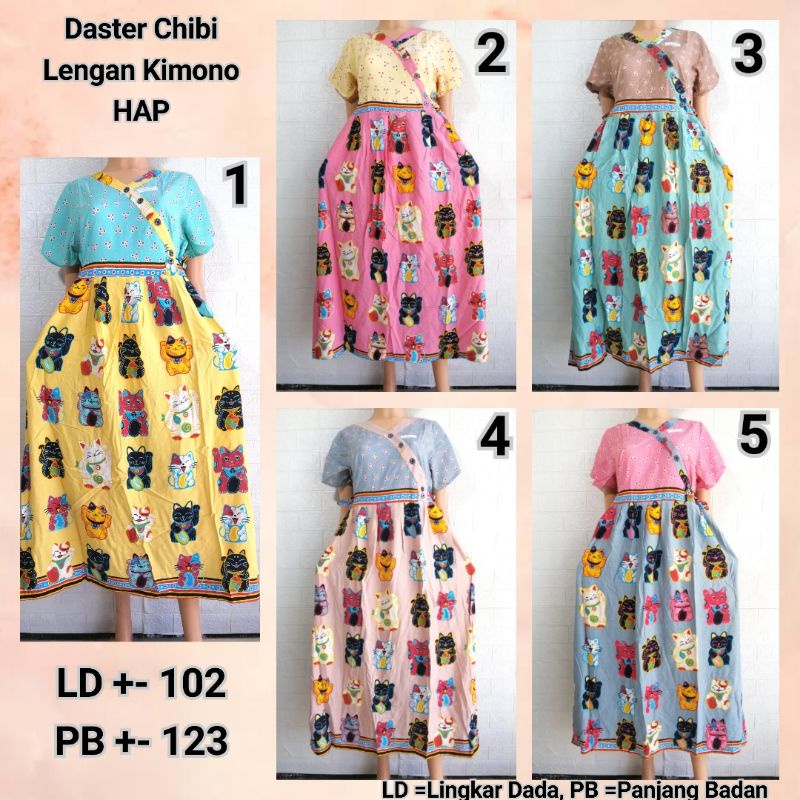 DASTER CHIBI LENGAN KIMONO HAP LD 102 BUSUI FRIENDLY RAYON ADEM KEKINIAN MEONG + POLDI