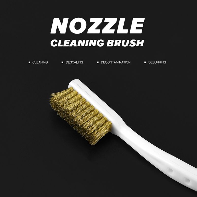 Zzz 1PC Alat Pembersih Nozzle Printer 3D Alat Pembersih Printer 3D Kawat Tembaga Sikat Gigi Hot Bed Cleaning Parts