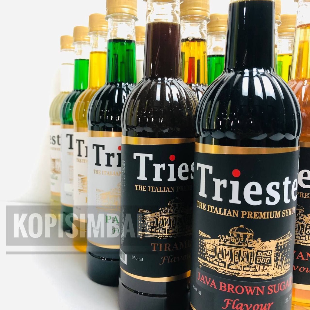 Syrup Trieste All Varian 650 Ml Italian Premium Flavoured Sirup Minuman Bartender Kopi Semua Variant