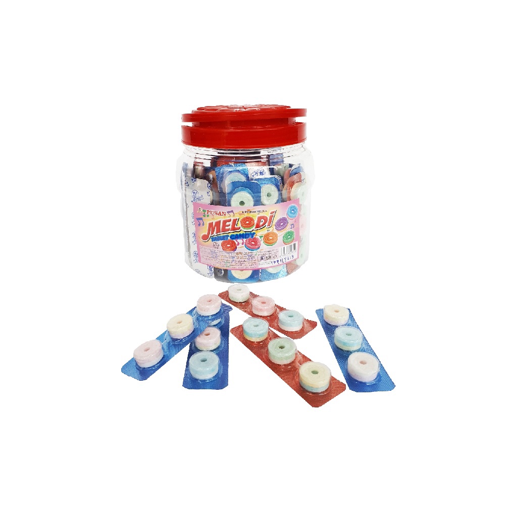

Permen melodi / permen bunyi / permen siul isi 45 strip