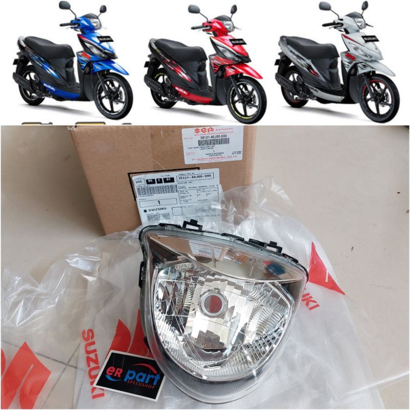 Headlamp lampu depan address Suzuki