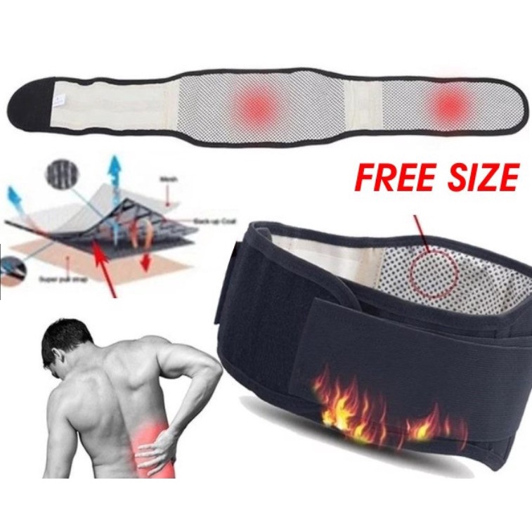 Waist Korset Sabuk Terapi Pemanas Penghangat Pelangsing Perut Pinggang