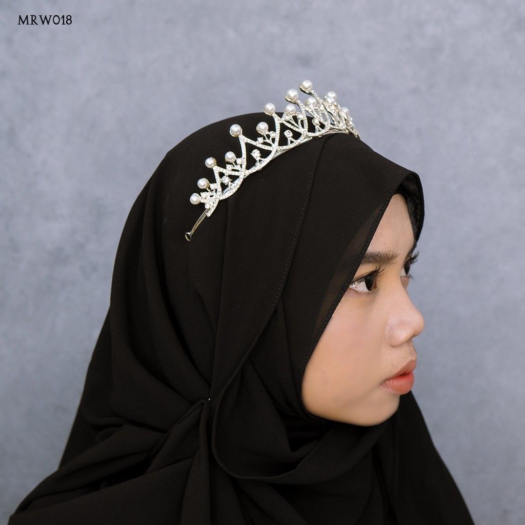 [ORDER SEKARANG] MAHKOTA MUTIARA HIJAB BRIDE ACESSORIES PENGANTIN MRW018