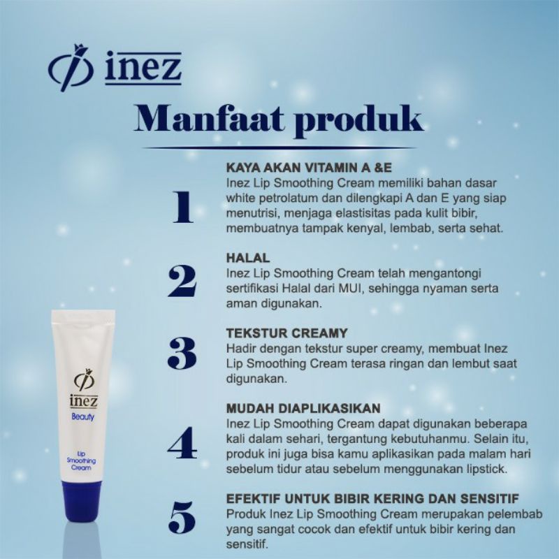 INEZ Lip Smoothing Cream / Pelembab Bibir