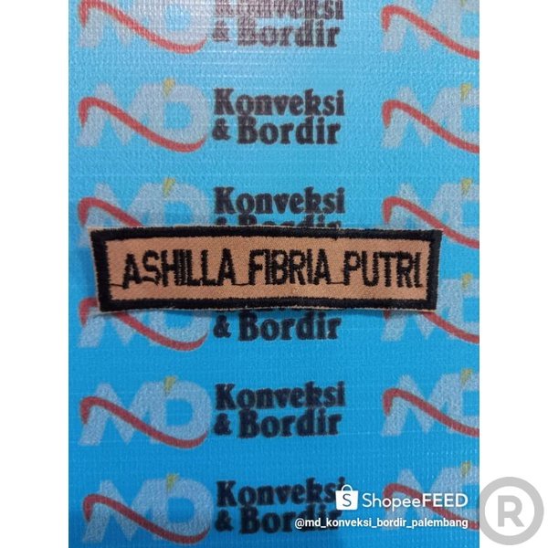 BORDIR NAMA PRAMUKA Bordir Nama Custom