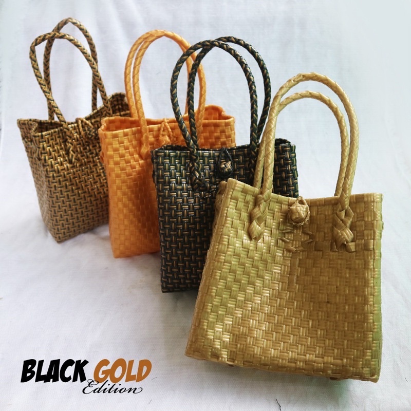 Tas Jali-Jali / Tas Belanja Anyaman Plastik Ukuran Small (S) / Jali Bag