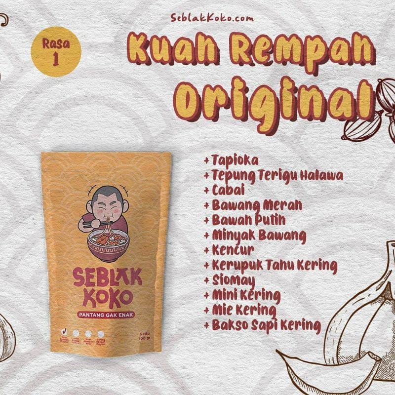 

SEBLAKKOKO !! Kuah Rempah original Seblak koko rasa kuah ORI enak best seller