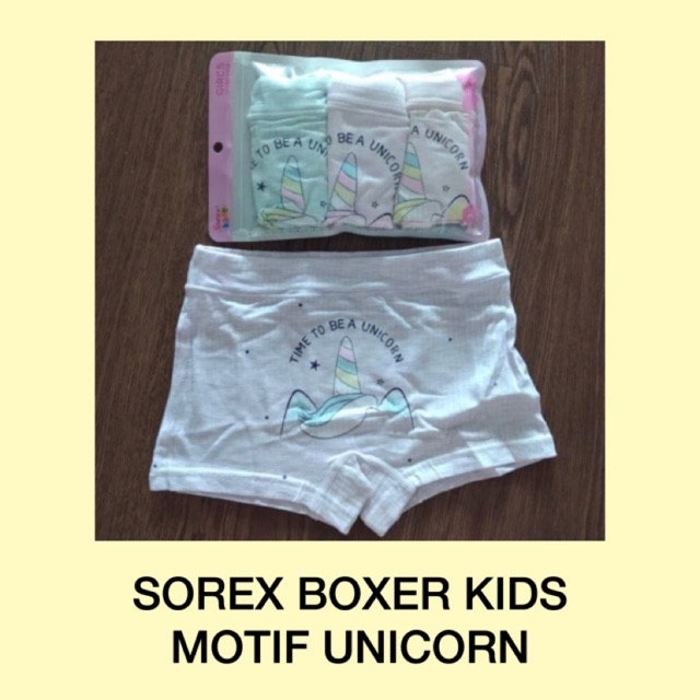 Sorex Kids Celana Ketat/Boxer Unicorn Series