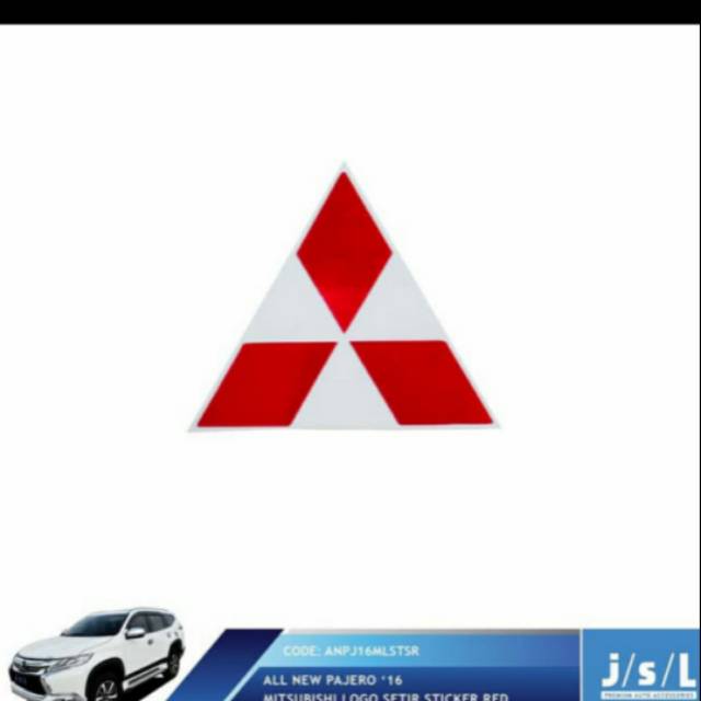 Stiker logo all new Pajero  stir mobil  stiker tahan air jsl