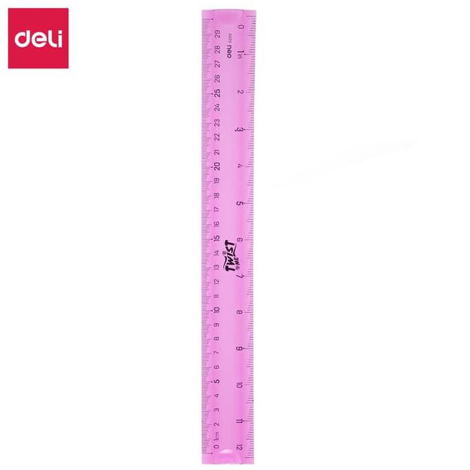 

Deli E6209 School Drafting/Penggaris-EcoPVC Flexible Ruler 30cm 3C FREE ONGKIR
