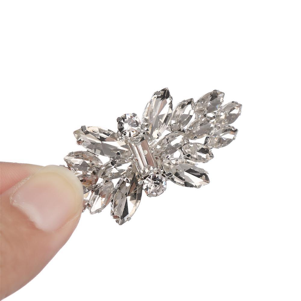 1Pc Women Shoe Clip Wedding Shiny Rhinestone Shoes High Heel Buckle For Bride Decoration