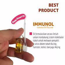 IMMUNOL 2ML vitamin bulu daya tahan tubuh obat flu virus kucing anjing