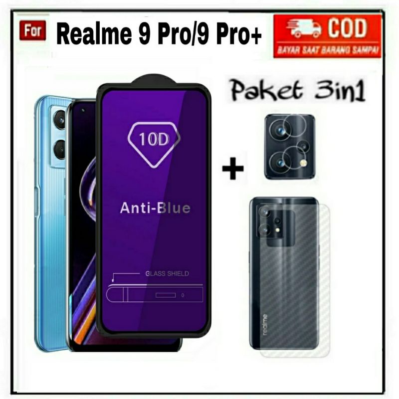 PAKET 3IN1 Ceramic Privacy Realme 8i 8 8 Pro 9 9 Pro Plus 7i C17 9i 5 5i Anti Gores Kaca Full Layar+lens kamera+Skin