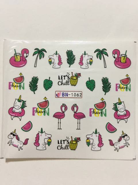 Stiker kuku/ nails stiker unicorn