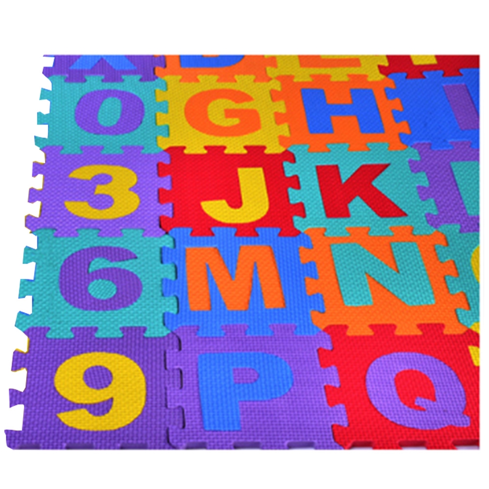 baby play mat letters numbers