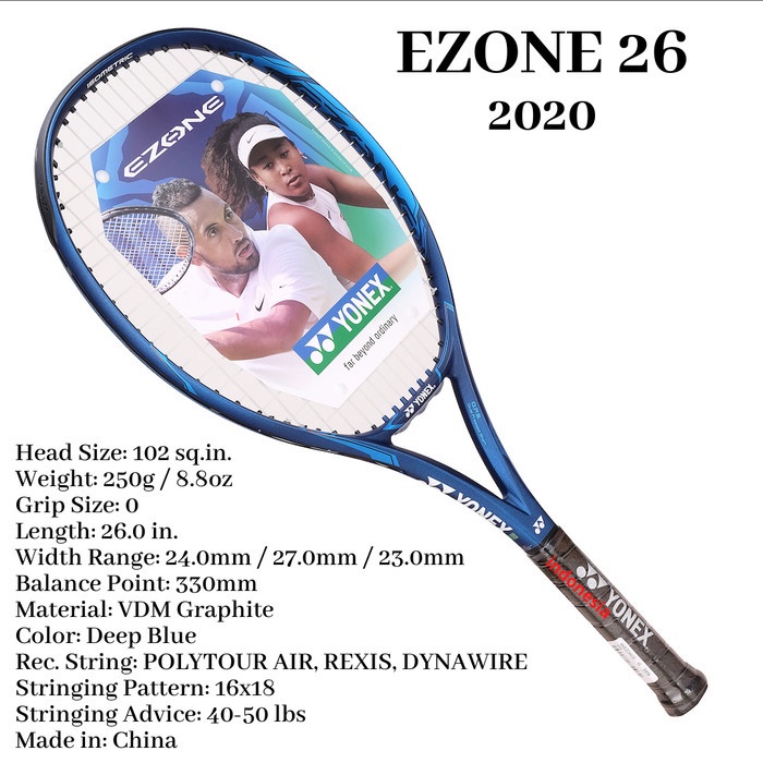 EZONE 26 250g Deep blue 2020 Yonex - raket tenis