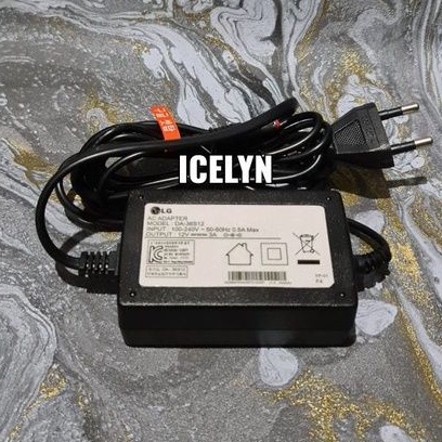 Adaptor 3A 12V LG Besar Korea Original