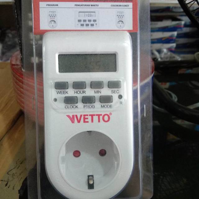 stop kontak timer digital vetto stop kontak timer digital vetto SET08A-GR