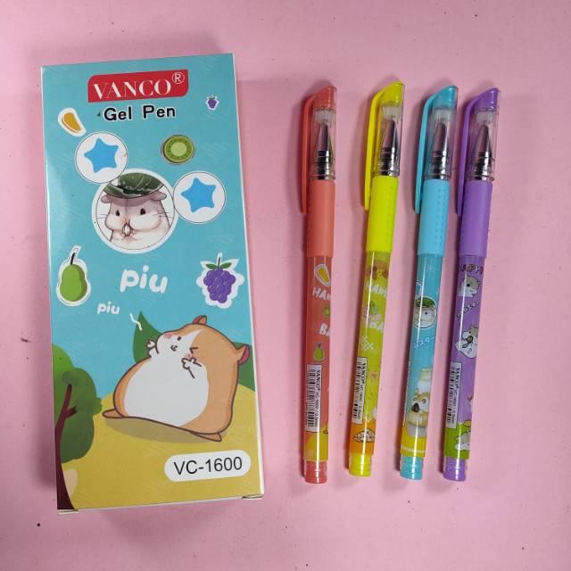 

Selusin pulpen gel fancy 0.5mm