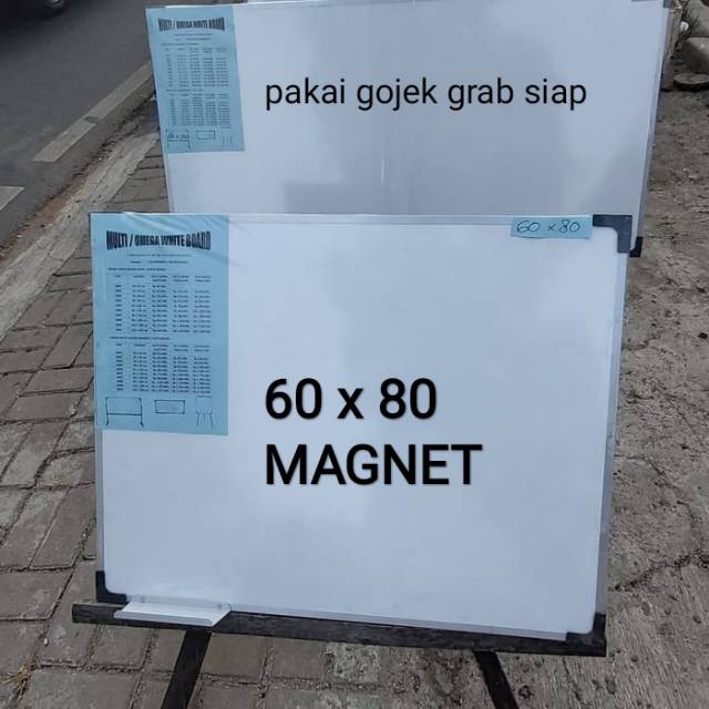 Whiteboard papan tulis 60 x 80