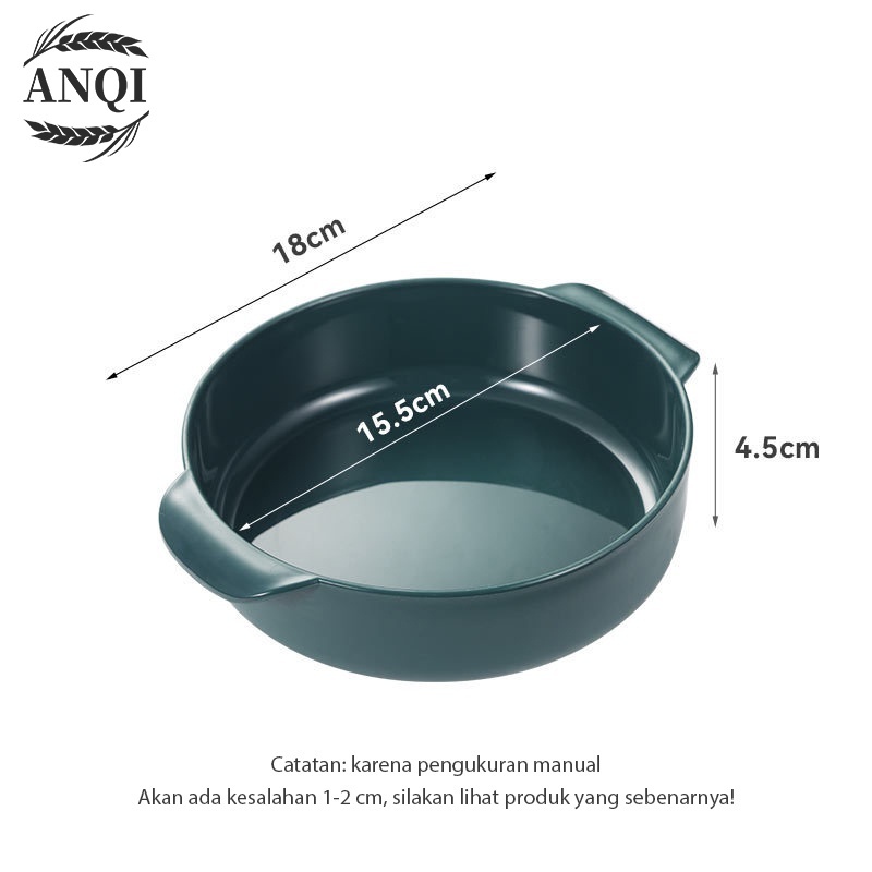 ANQI 1888 Mangkuk Binaural Wheat Straw Mangkuk Makan Plastik Bowl Warna-Warni VS-81