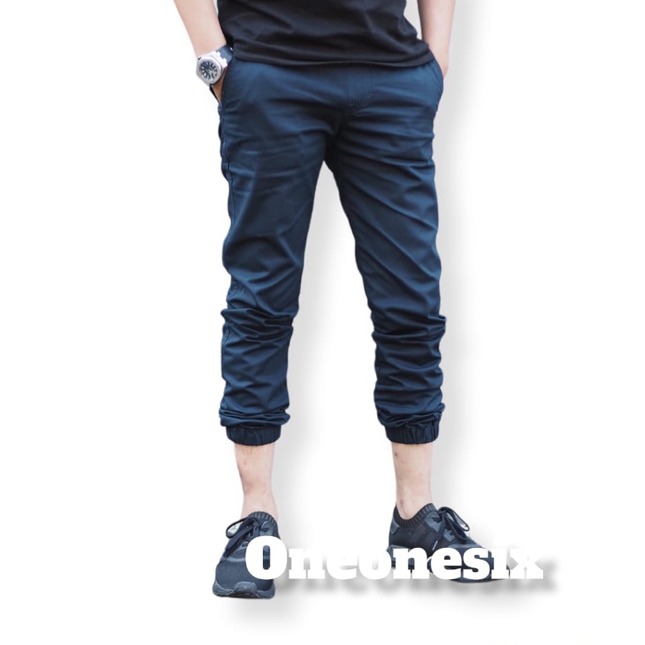 Celana Panjang Jogger Chinos Pria Wanita Premium Joger Chino Polos Bahan Katun Twill Ngaret/melar