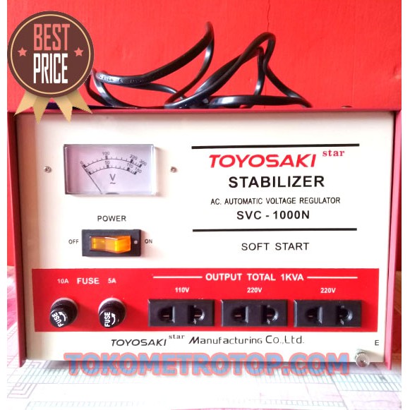 STABILIZER LISTRIK MERK TOYOSAKI SVC -1000N