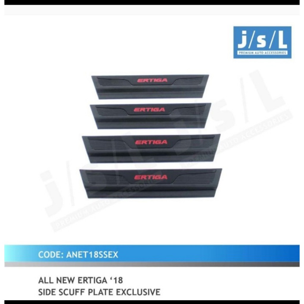 Sill plate Sillplate Samping Mobil All New Ertiga 2018 2019 JSL Hitam