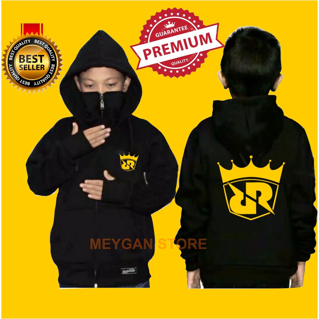 Jaket Anak Laki Laki Free Fire Evos | Sweater Anak Free fire Epos Usia 5-12 Tahun