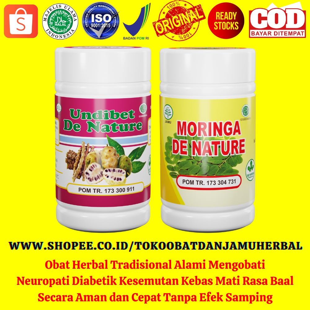 Paket Obat Herbal Mengobati Neuropati Diabetik Kesemutan Kebas Mati Rasa Baal