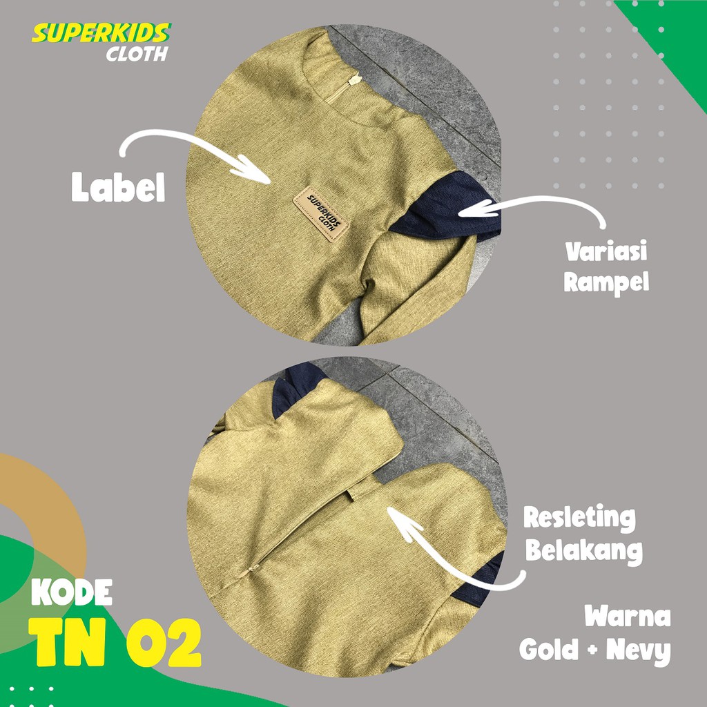 TUNIK ANAK CEWEK KEMEJA ANAK PEREMPUAN SUPERKIDS GOLD 1 - 10 Tahun