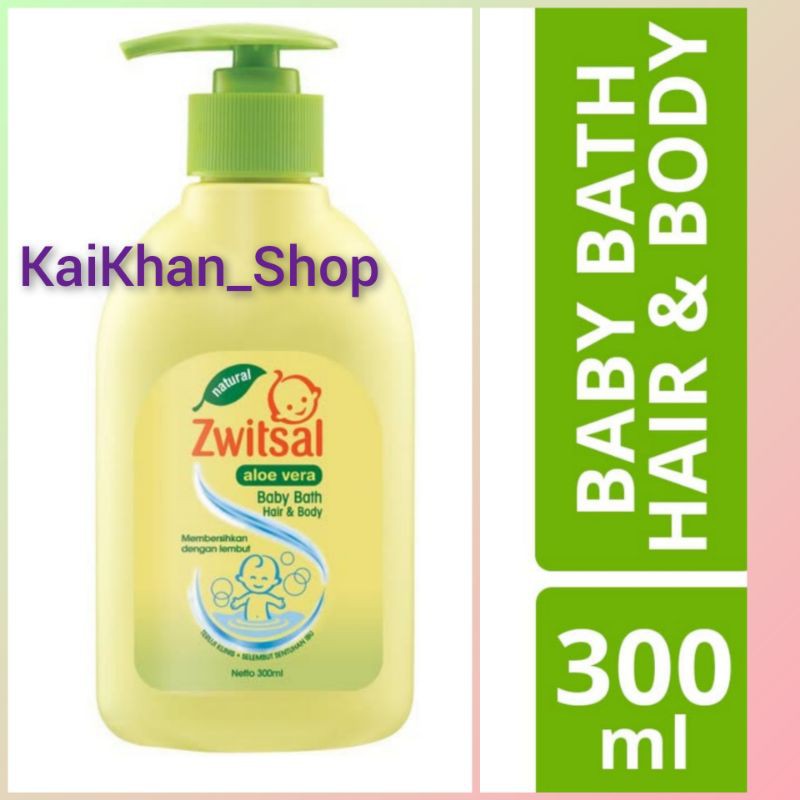 Zwitsal Baby Bath Natural 2 in 1 Hair &amp; Body PUMP - 300ml