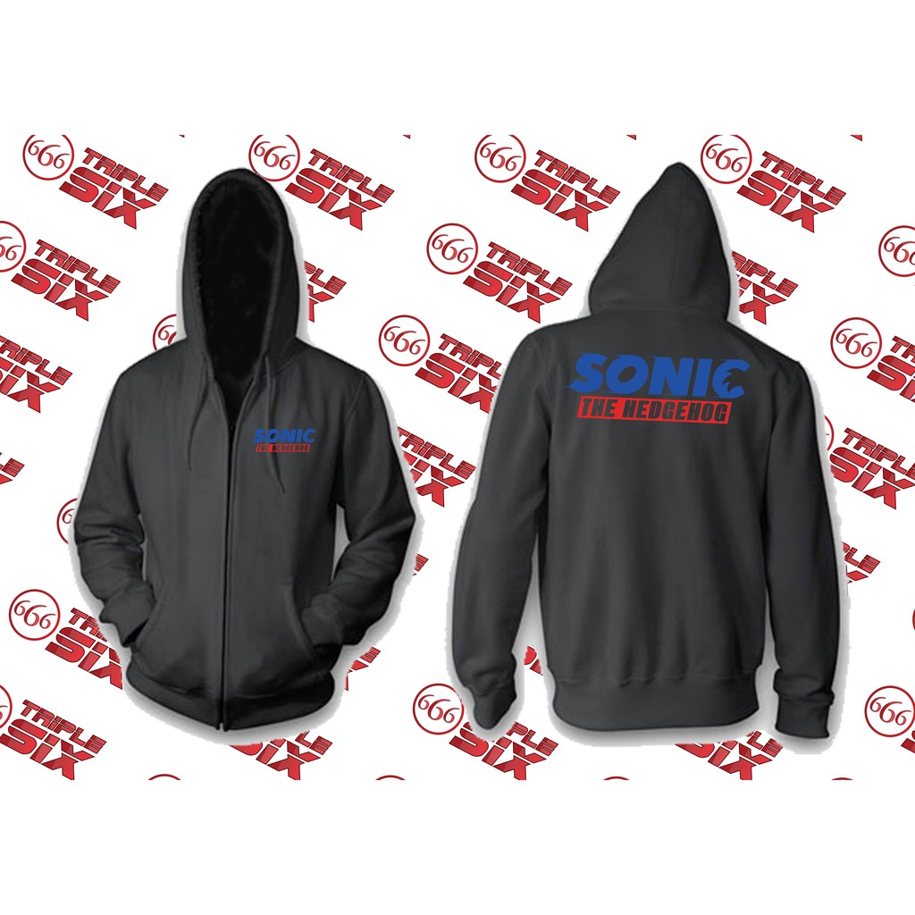Jaket Hoodie Zipper Sonic The Hedgehog