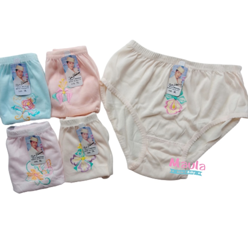 12 Pcs CD Celana Dalam Wanita Dewasa Motif Bunga