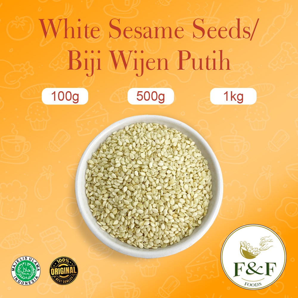 

BUBUK REMPAH MURNI - White Seasame Seeds / Biji Wijen Putih / Biji Wijen Putih tabur