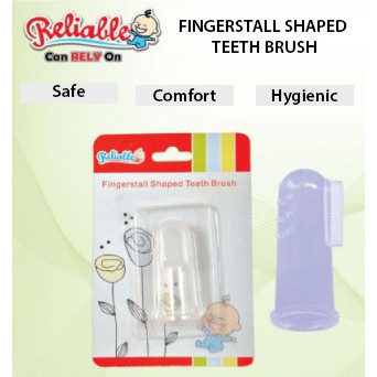 RELIABLE - FINGERSTALL SHAPED TEETH Brush Silicon Sikat Lidah 8838 Gigi Bayi jari silikon