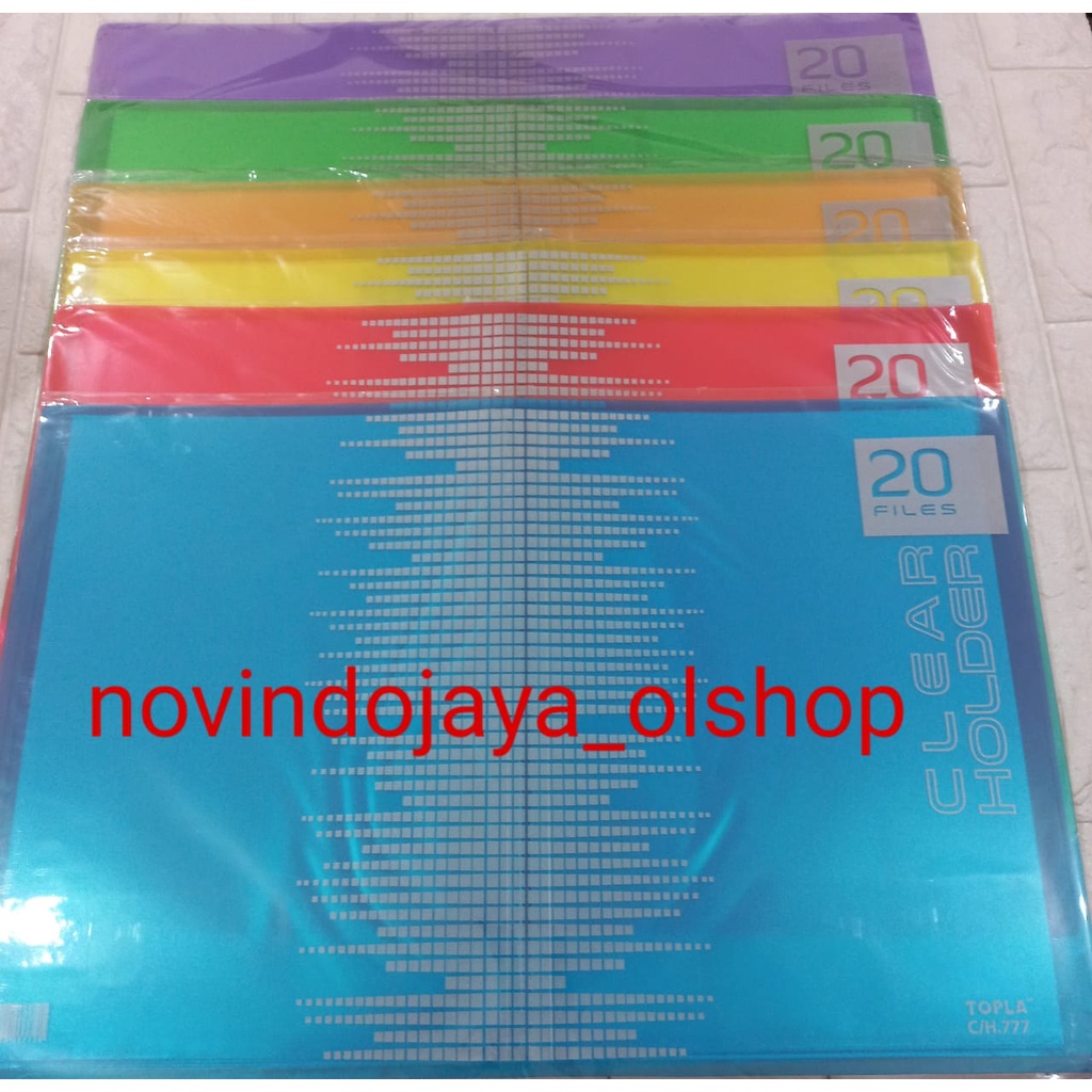 

TOPLA CLEAR HOLDER 20 FILES / DISPLAY BOOK/ DOKUMENT KEEPER