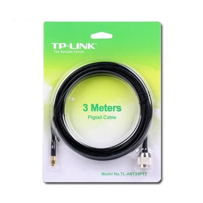 TP-Link TL-ANT24PT3 Pigtail Cable 3 meter N Male ke RP-SMA