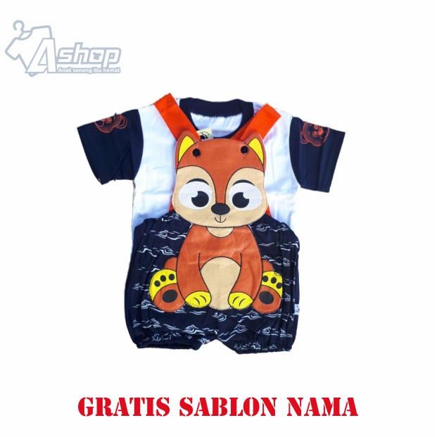 Jumper bayi motif tupai