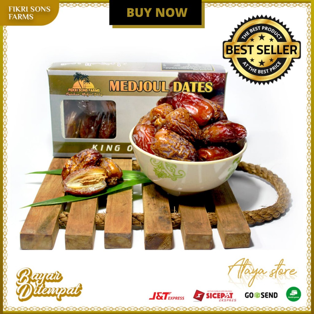

KURMA MEDJOOL MEDJOL DATE GRADE ABY FEKRI SONS FARMS KURMA ( FRESH ) MANIS ORIGINAL NETTO 500g